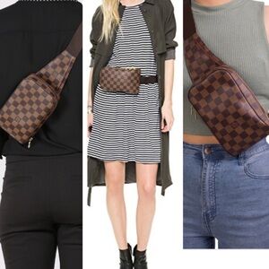 Louis Vuitton Brown Checkered Bag